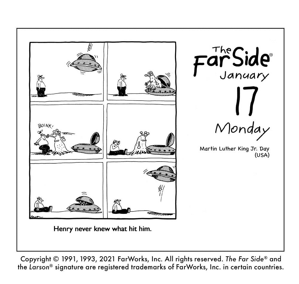 The Far Side OffTheWall Calendar 2022 Calendar Day to Day Calendar