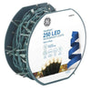 GE StayBright 250-Count Warm White LED Plug-In Christmas String Lights 51.8-ft