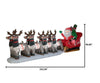 Gemmy Colossal 21-ft Wide Santa in Sleigh with Reindeer Christmas Inflatable