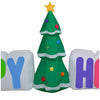 Holiday Time 11 Foot Airblown Happy Holidays Sign with Christmas Tree Scene