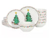 Peanuts Holiday 18-Piece Christmas Fine Ceramic Dinnerware Set