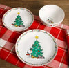 Peanuts Holiday 18-Piece Christmas Fine Ceramic Dinnerware Set