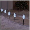 6 Piece Color Changing Multi-function LED Pathway Markers 10FT Lighted Length