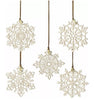 Lenox Snow Fantasies 6 Porcelain Snowflake Ornaments