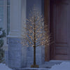 7-FT Multifunction Iced Tree with 224 Warm White Micro LED Lights