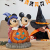 Disney Halloween 21-inch Mickey and Minnie Pumpkin with Lights and Music