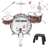 OoneWiser Jazz Drums Toy Drum Set for Toddlers, Musical Toy Drum Set