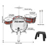 OoneWiser Jazz Drums Toy Drum Set for Toddlers, Musical Toy Drum Set