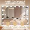 Slimoon Hollywood Vanity Mirror with 15 LED Dimmable Lights in White