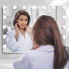 Slimoon Hollywood Vanity Mirror with 15 LED Dimmable Lights in White