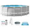 Intex 15 Feet x 48 Inches Prism Frame Swimming Pool Set w/ Ladder, Cover, & Pump