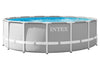 Intex 15 Feet x 48 Inches Prism Frame Swimming Pool Set w/ Ladder, Cover, & Pump