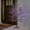 GE 5-FT Winterberry Pre-lit Brown Artificial Christmas Tree with LED Lights