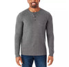 Member's Mark Men's Long Sleeve LARGE Thermal Henley Rust/Green/Blue/Grey 4-Pack