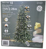 GE 7.5FT Allegheny Fir Pre-Lit LED Artificial Christmas Tree with White Spectrum Technology