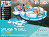 Intex Splash 'N Chill Inflatable Lake Island Float 145" x 125" x 20" Blue/White