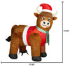 Gemmy 6.5FT Plush Highlander (Scotland) Cow Holiday Yard Inflatable