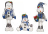 CWC 3-Piece Plush Holiday Snowman Family in Blue