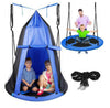 SereneLife 40" Tree Hanging Play Tent to Flying Saucer Floating Platform  Blue