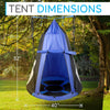 SereneLife 40" Tree Hanging Play Tent to Flying Saucer Floating Platform  Blue