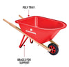 Corona Kids Poly Wheelbarrow Lightweight Red