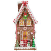 25-inch Gingerbread House with Lights and Music Holiday Decoration