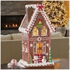 25-inch Gingerbread House with Lights and Music Holiday Decoration