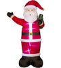 Glitzhome 12-FT Lighted Santa Inflatable Christmas Decor