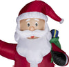 Glitzhome 12-FT Lighted Santa Inflatable Christmas Decor