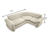 Intex Corner Sofa "L-Shaped" Inflatable Couch 101" X 80" X 30"