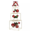 Member's Mark Pre-Lit 52-inch Gold Stacked Giftbox Decorated in Red/Green