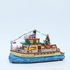 Carole Towne Collection Teddy Boat Tours Lighted Christmas Village Scene