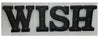 WISH Marquee Wall Light Metal Letters 12 and half inch high