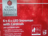 Home Accents Holiday 6 ft 6 in LED Snowman with Cardinals