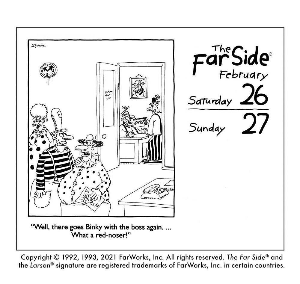 The Far Side OffTheWall Calendar 2022 Calendar Day to Day Calendar
