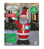 Gemmy 7ft Lighted African American Santa Christmas Inflatable