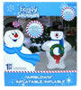 Gemmy Frosty the Snowman with Wreath 3.5 Ft Airblown Inflatable LED