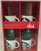 Starbucks Share the Cheer 4 14oz Mugs, 2 Starbucks Via Packets & 2 Coco